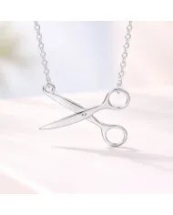 925 Silver Scissors Pendant – Handmade Jewelry for Hairdresser & Stylist