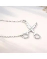 925 Silver Scissors Pendant – Handmade Jewelry for Hairdresser & Stylist