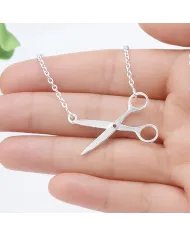 925 Silver Scissors Pendant – Handmade Jewelry for Hairdresser & Stylist