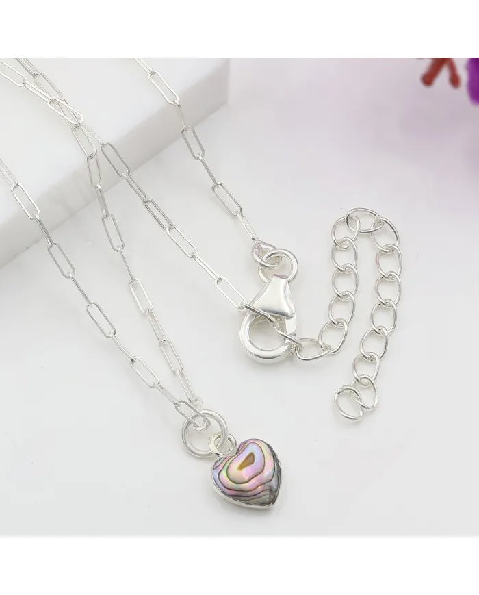 Abalone Shell Pendant in 925 Sterling Silver – Handmade Ocean-Inspired Jewelry