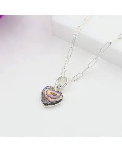 Abalone Shell Pendant in 925 Sterling Silver – Handmade Ocean-Inspired Jewelry