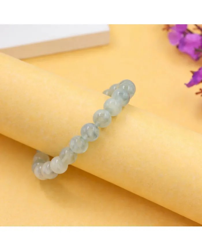 Aquamarine Bracelet for Calm & Clarity – Stretch Beaded Healing Jewelry