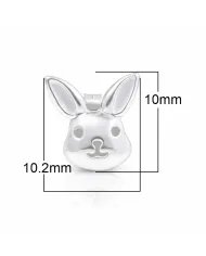 925 Sterling Silver Bunny Studs – Cute Animal Jewelry for Women