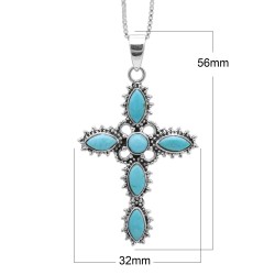 Holy Cross Pendant, Sterling Silver Pendant, Religious Pendant, Vintage Pendant, Unisex Christian Pendant, Birthstone Pendant