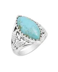 Arizona Turquoise Ring in 925 Sterling Silver – Handmade Jewelry