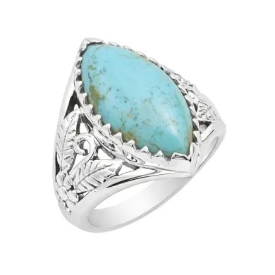 Arizona Turquoise Ring in 925 Sterling Silver – Handmade Jewelry