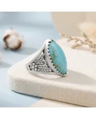 Arizona Turquoise Ring in 925 Sterling Silver – Handmade Jewelry