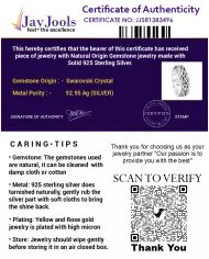 Swarovski Crystal Spinner Ring – 925 Sterling Silver Stress Relief Jewelry