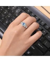 Moonstone Ring – 925 Sterling Silver Handmade Boho Gemstone Jewelry