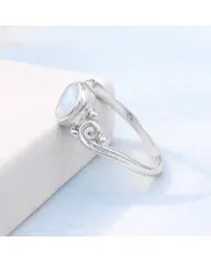 Moonstone Ring – 925 Sterling Silver Handmade Boho Gemstone Jewelry