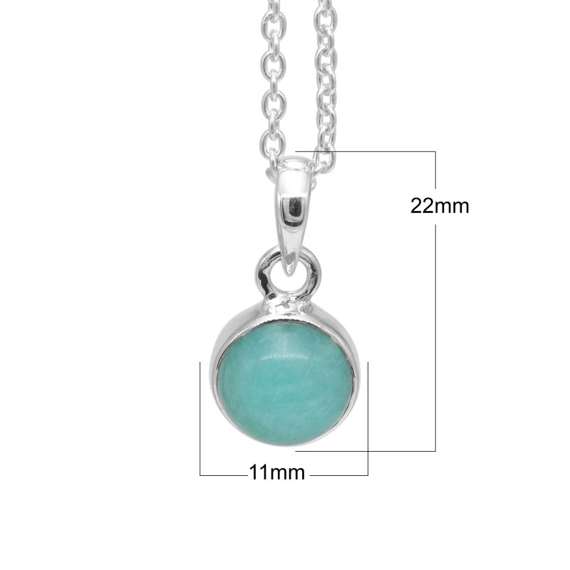 Amazonite Pendant Necklace, Aqua Blue Stone Pendant Necklace, Natural Amazonite Fancy Cabachon Pendant for Women, retailer Amazonite Jewelry for Her