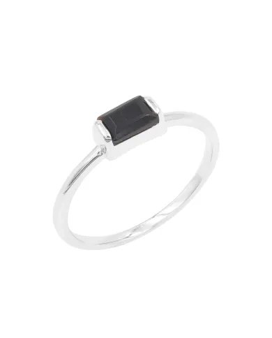 Black Onyx Ring 925 Sterling Silver Minimalist Handmade Dainty Jewelry