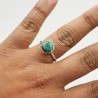 Malachite Ring, Sterling Silver Ring, Love Promise Ring, Minimalist Ring, Handmade Ring, Ring For Women, Taurus Birthstone Ring