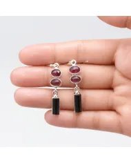Multi Tourmaline Earrings – Handmade 925 Sterling Silver Jewelry