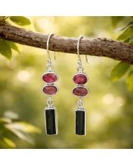 Multi Tourmaline Earrings – Handmade 925 Sterling Silver Jewelry