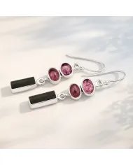 Multi Tourmaline Earrings – Handmade 925 Sterling Silver Jewelry