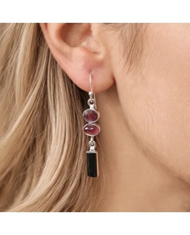 Multi Tourmaline Earrings – Handmade 925 Sterling Silver Jewelry