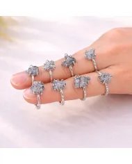 Raw Meteorite Ring - 925 Sterling Silver Handmade Gemstone Jewelry