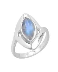 Moonstone Ring - 925 Sterling Silver Handmade Bohemian Jewelry