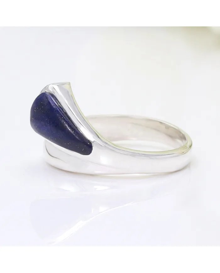 Lapis Lazuli Ring - 925 Sterling Silver Handmade Timeless Beauty Jewelry