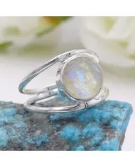 Moonstone Ring – Handmade 925 Sterling Silver Statement Ring for Women