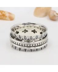 925 Sterling Silver Spinner Ring – Handmade Anxiety & Meditation Jewelry