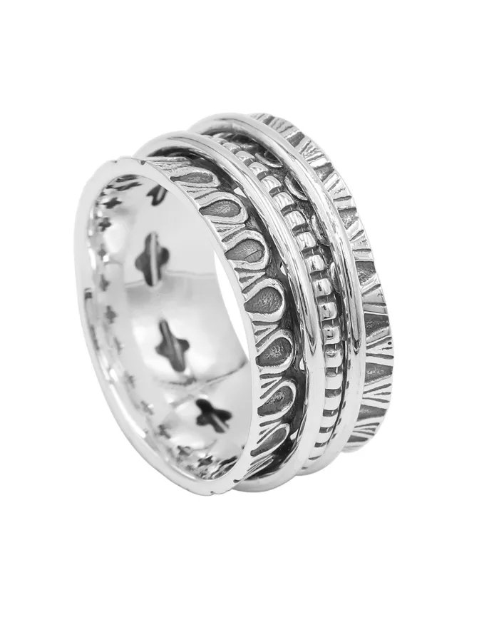 925 Sterling Silver Spinner Ring – Handmade Anxiety & Meditation Jewelry