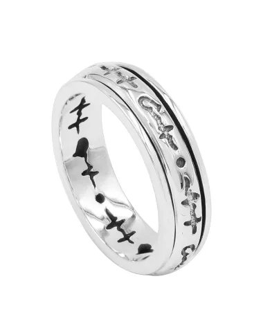 925 Sterling Silver Band Spinner Ring - Meditation Fidget & Anxiety Relief