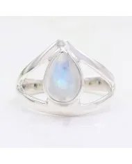 Rainbow Moonstone Ring – Handmade 925 Sterling Silver Statement Jewelry