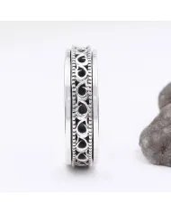 925 Sterling Silver Spinner Ring - Handmade Anxiety & Meditation Jewelry