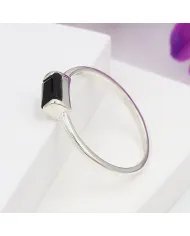 Black Onyx Ring 925 Sterling Silver Minimalist Handmade Dainty Jewelry