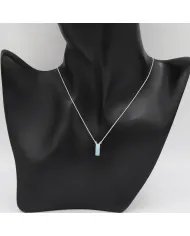 Larimar Pendant – 925 Sterling Silver Handmade Ocean Blue Gemstone