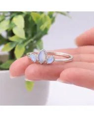 Moonstone Ring – 925 Sterling Silver Handmade Dainty Stackable Jewelry