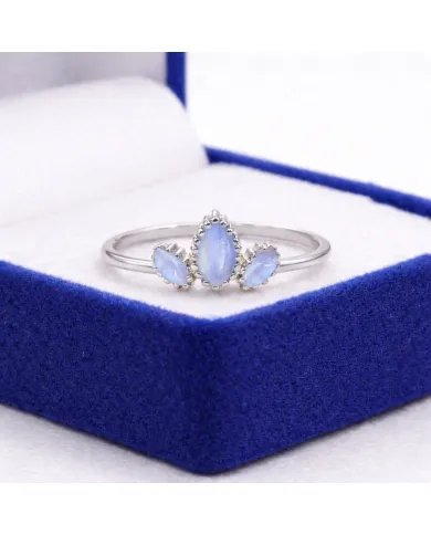 Moonstone Ring – 925 Sterling Silver Handmade Dainty Stackable Jewelry