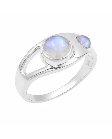 Moonstone Ring - 925 Sterling Silver Handmade Gemstone Jewelry