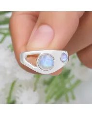 Moonstone Ring - 925 Sterling Silver Handmade Gemstone Jewelry