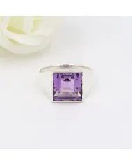 Amethyst Ring – Handmade 925 Sterling Silver Unisex Gemstone Jewelry