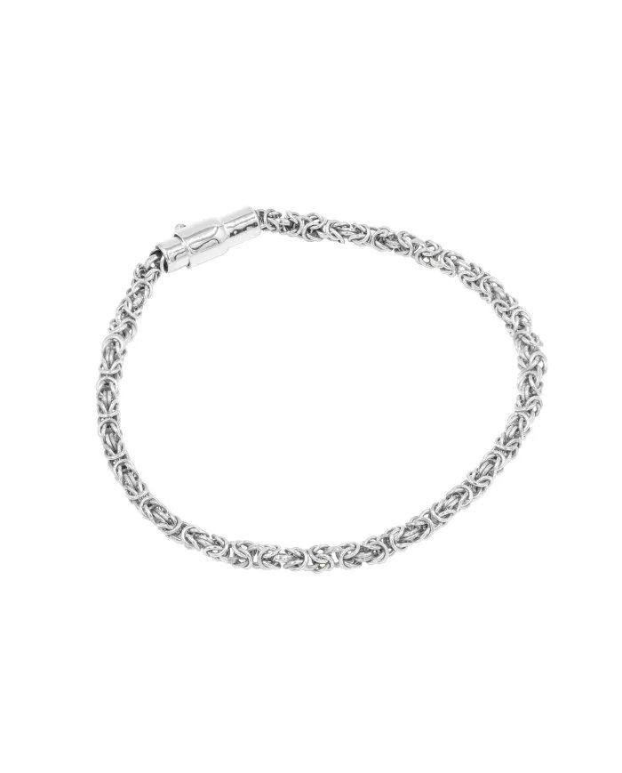 925 Sterling Silver Byzantine Chain Bracelet for Men & Women