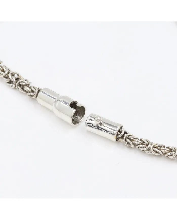 925 Sterling Silver Byzantine Chain Bracelet for Men & Women