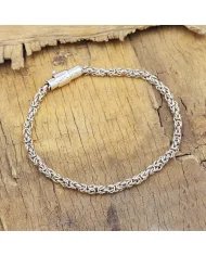 925 Sterling Silver Byzantine Chain Bracelet for Men & Women