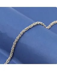 925 Sterling Silver Byzantine Chain Bracelet for Men & Women
