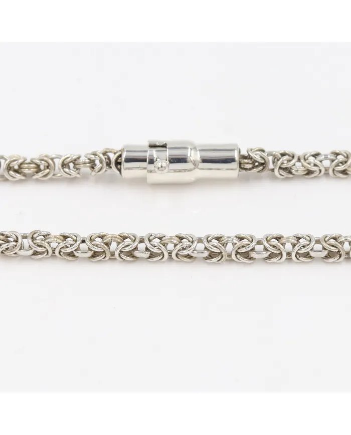 925 Sterling Silver Byzantine Chain Bracelet for Men & Women