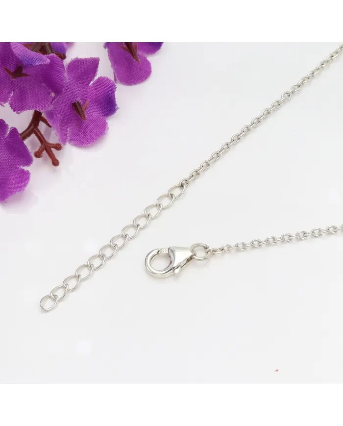 Amethyst Beaded Chain Bracelet - 925 Sterling Silver