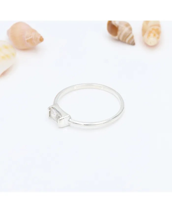 Swarovski Crystal Ring - 925 Sterling Silver Handmade Gemstone Jewelry