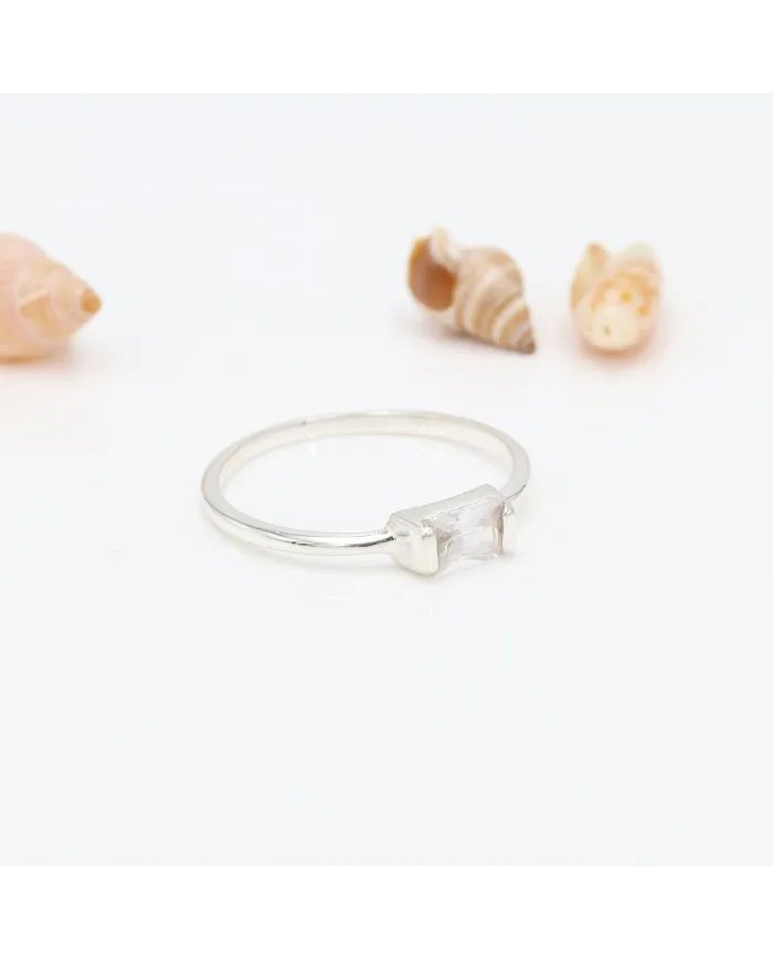 Swarovski Crystal Ring - 925 Sterling Silver Handmade Gemstone Jewelry