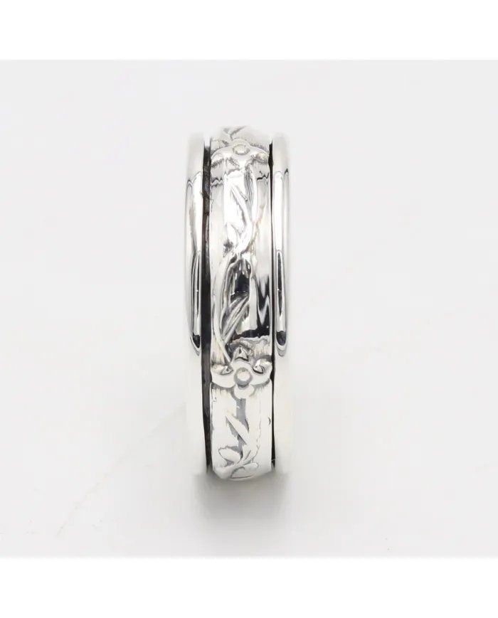 925 Sterling Silver Spinner Ring - Fidget & Anxiety Minimalist Jewelry