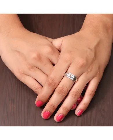 7 Chakra Spinner Ring – 925 Silver Fidget, Meditation & Anxiety Jewelry