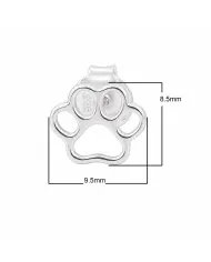 Tiny Paw Stud Earrings in 925 Sterling Silver - Pet Memorial Jewelry