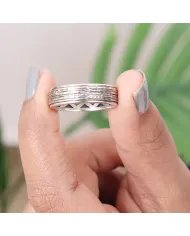 925 Sterling Silver Spinner Ring – Calming Fidget Thumb Band