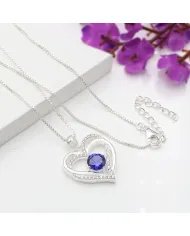 Minimalist heart shape pendant necklaces for women